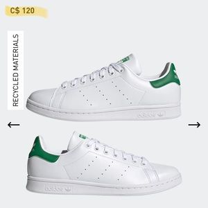 Stan Smith Adidas size 6 men size 8 women